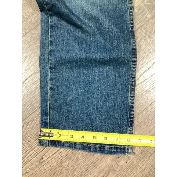 Wrangler Mens Jeans 34x29 Medium Wash Denim Classic Fit Casual Straight Jeans - Picture 6 of 8